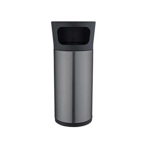 Standaschenbecher, Kombi-Ascher mit Mülltonne, Edelstahl, H 62 cm