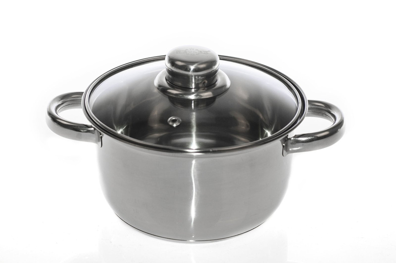 12-teiliges Kochtopfset mit Pfanne und Glasdeckel