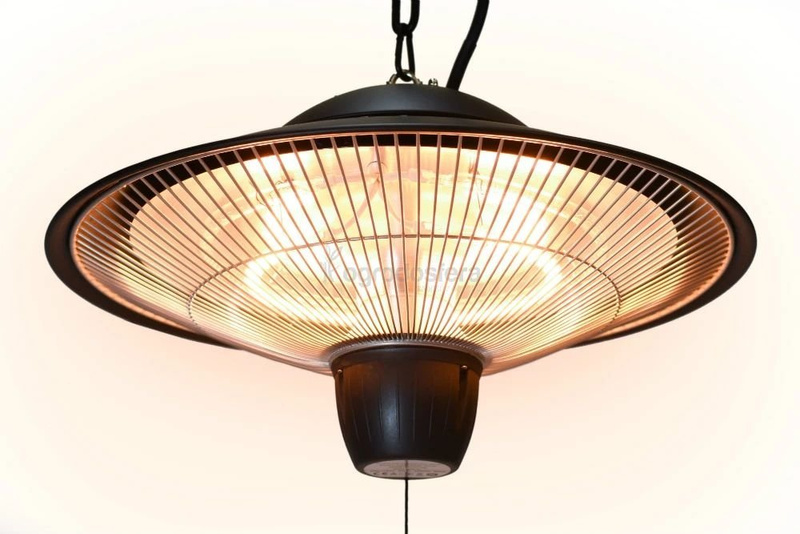  Deckenheizstrahler Heizpilz Sonnenschirm Heizung mit Kette 1500Watt Halogenstrahler Wärmestrahler