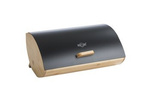 Brotkasten, Brotdose, Brotbox aus Holz / Metall  schwarz